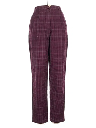Pre-owned Assorted Brands Casual Pants In Burgundy