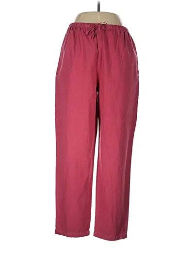 Pre-owned Assorted Brands Casual Pants In Burgundy