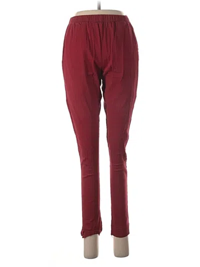 Pre-owned Assorted Brands Casual Pants In Burgundy