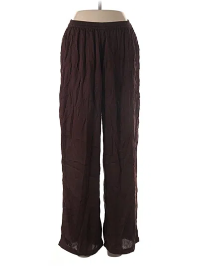Pre-owned Assorted Brands Casual Pants In Burgundy