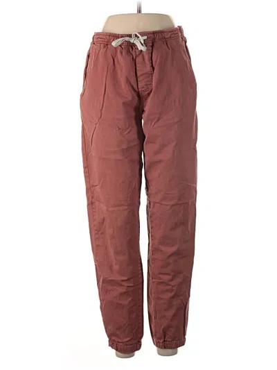 Pre-owned Assorted Brands Casual Pants In Burgundy