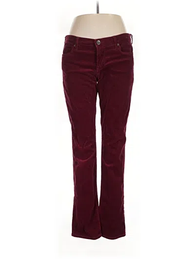 Pre-owned Assorted Brands Casual Pants In Burgundy