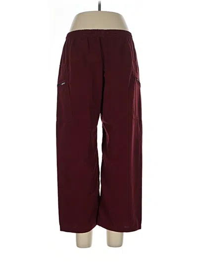 Pre-owned Assorted Brands Casual Pants In Burgundy
