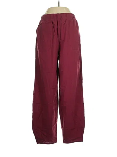 Pre-owned Assorted Brands Casual Pants In Burgundy