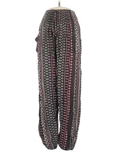 Pre-owned Assorted Brands Casual Pants In Burgundy