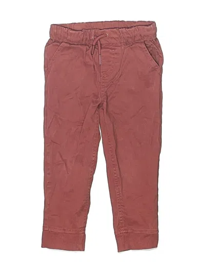 Pre-owned Assorted Brands Kids' Casual Pants In Burgundy