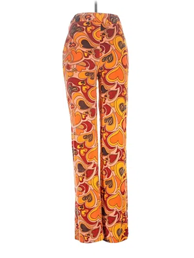Pre-owned Assorted Brands Casual Pants In Orange