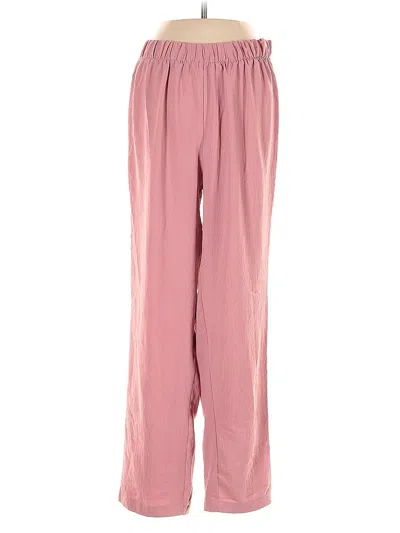 Pre-owned Assorted Brands Casual Pants In Pink