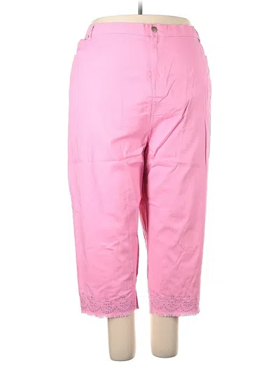 Pre-owned Assorted Brands Casual Pants In Pink