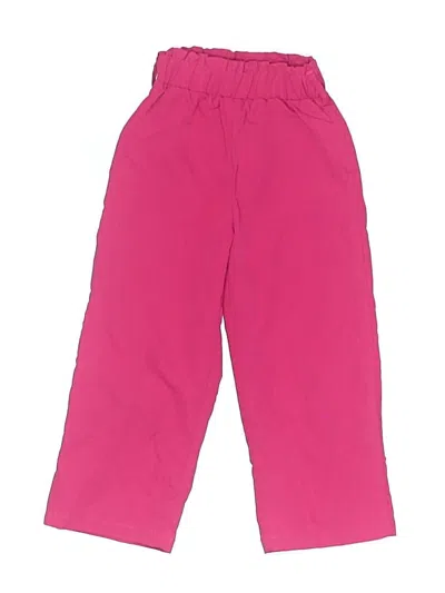 Pre-owned Assorted Brands Kids' Casual Pants In Pink