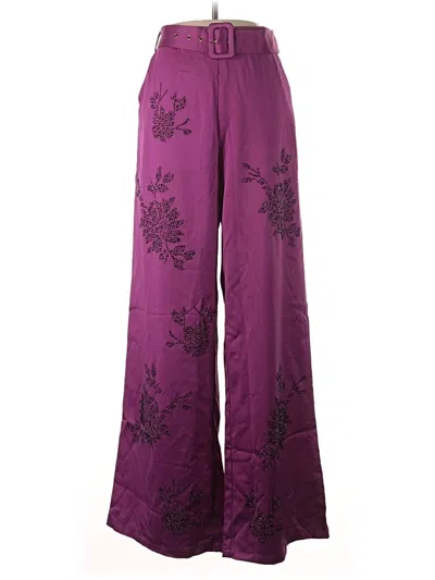 Pre-owned Assorted Brands Casual Pants In Purple