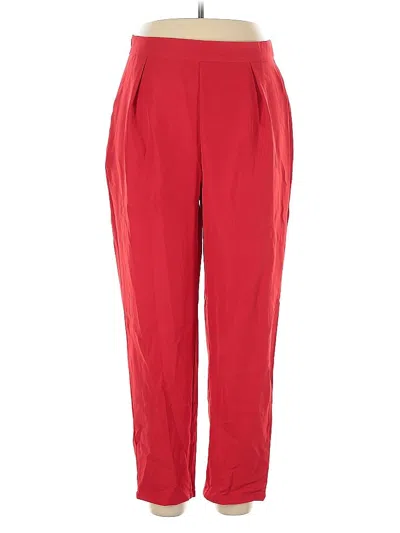 Pre-owned Assorted Brands Casual Pants In Red