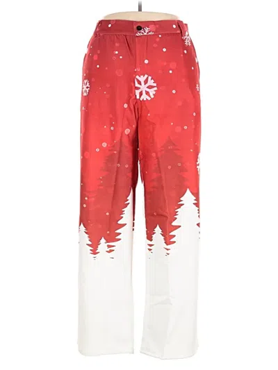 Pre-owned Assorted Brands Casual Pants In Red