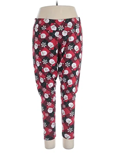 Pre-owned Assorted Brands Casual Pants In Red