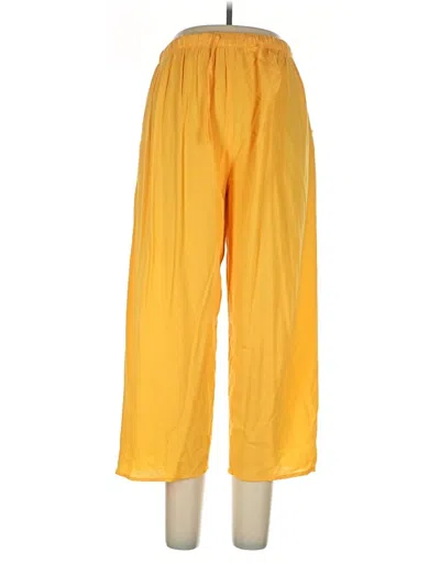 Pre-owned Assorted Brands Casual Pants In Yellow