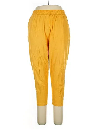 Pre-owned Assorted Brands Casual Pants In Yellow