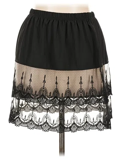 Pre-owned Assorted Brands Casual Skirt In Black