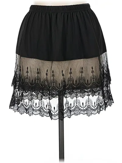 Pre-owned Assorted Brands Casual Skirt In Black