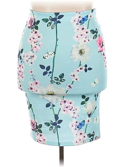 Pre-owned Assorted Brands Casual Skirt In Blue