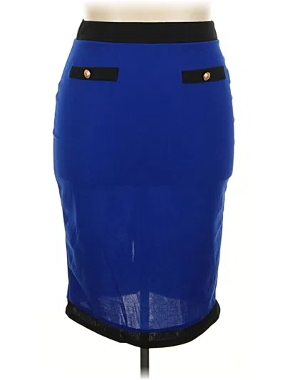 Pre-owned Assorted Brands Casual Skirt In Blue