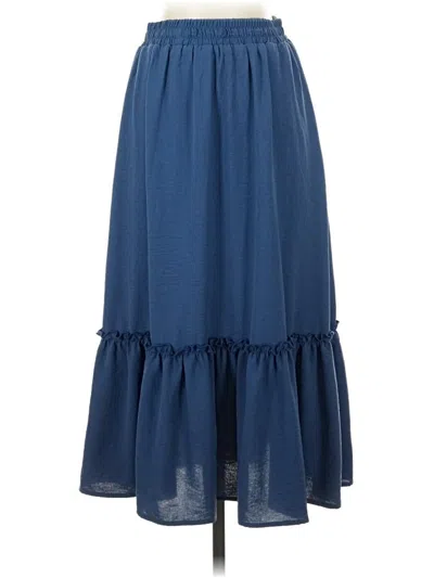 Pre-owned Assorted Brands Casual Skirt In Blue
