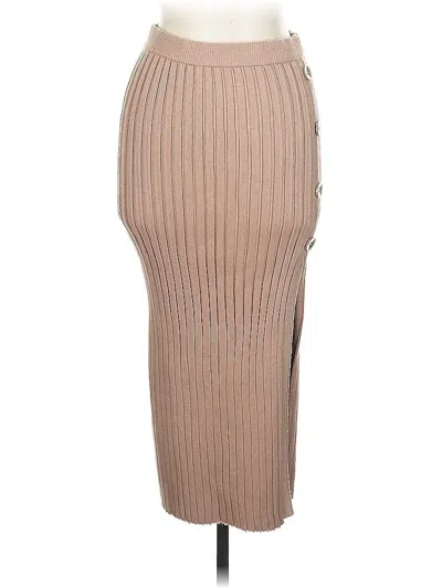 Pre-owned Assorted Brands Casual Skirt In Brown