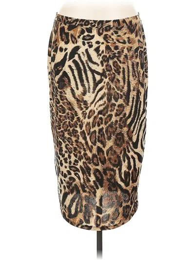 Pre-owned Assorted Brands Casual Skirt In Brown