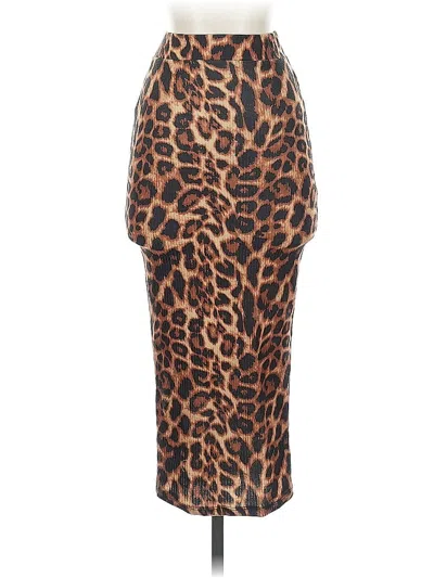 Pre-owned Assorted Brands Casual Skirt In Brown