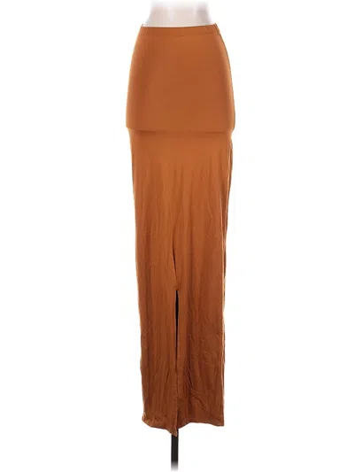 Pre-owned Assorted Brands Casual Skirt In Brown