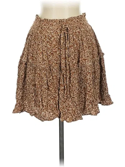 Pre-owned Assorted Brands Casual Skirt In Brown