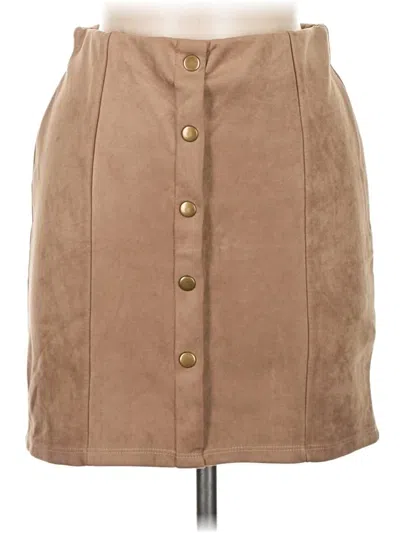 Pre-owned Assorted Brands Casual Skirt In Brown
