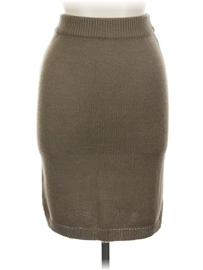 Pre-owned Assorted Brands Casual Skirt In Brown