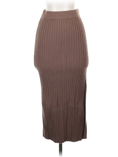 Pre-owned Assorted Brands Casual Skirt In Brown