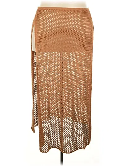 Pre-owned Assorted Brands Casual Skirt In Brown