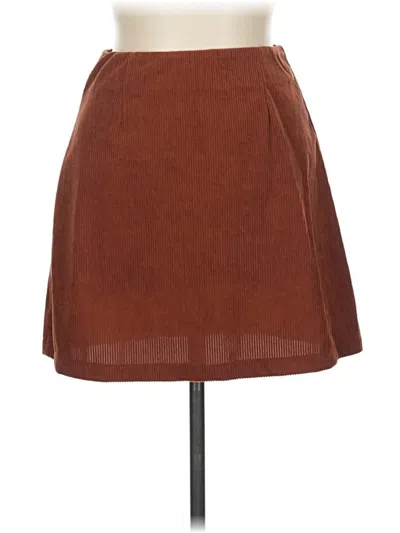 Assorted Brands Casual Skirt In Brown
