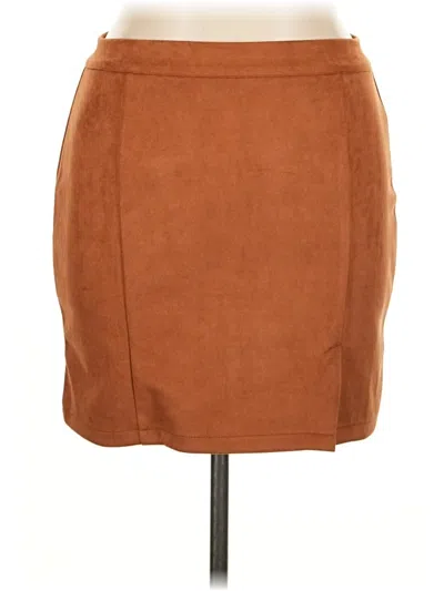 Pre-owned Assorted Brands Casual Skirt In Brown