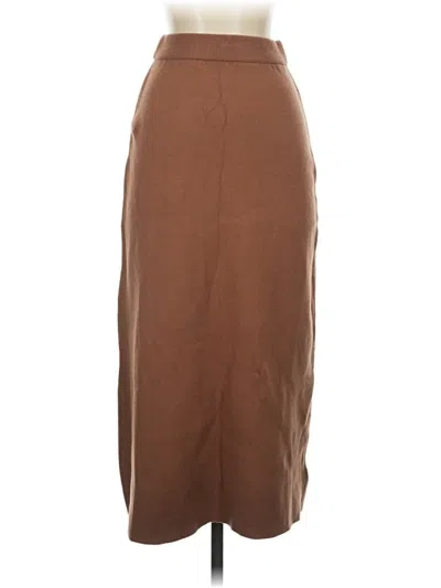 Pre-owned Assorted Brands Casual Skirt In Brown