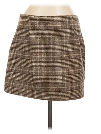 Pre-owned Assorted Brands Casual Skirt In Brown