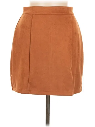 Pre-owned Assorted Brands Casual Skirt In Brown