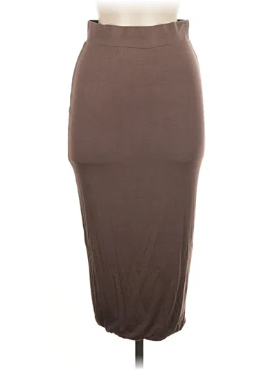 Pre-owned Assorted Brands Casual Skirt In Brown