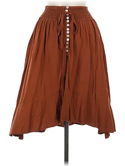 Pre-owned Assorted Brands Casual Skirt In Brown