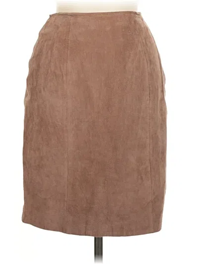 Pre-owned Assorted Brands Casual Skirt In Brown
