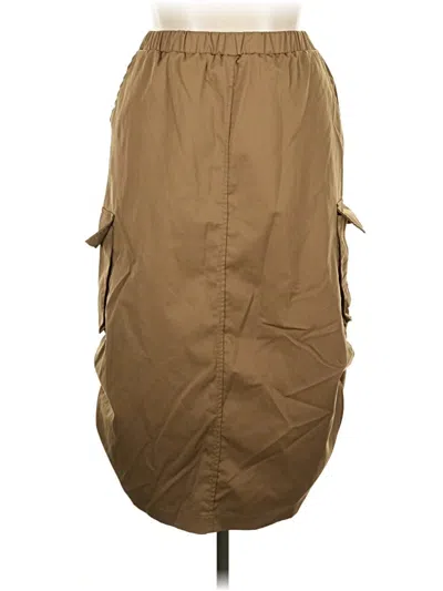 Pre-owned Assorted Brands Casual Skirt In Brown