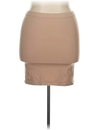 Pre-owned Assorted Brands Casual Skirt In Brown