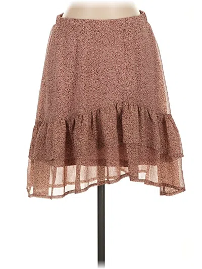 Pre-owned Assorted Brands Casual Skirt In Brown