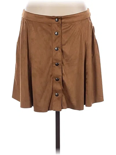 Assorted Brands Casual Skirt In Brown