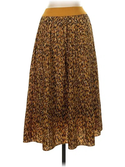 Pre-owned Assorted Brands Casual Skirt In Brown
