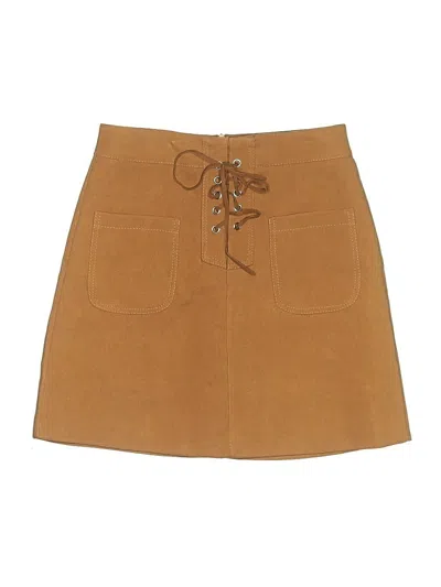 Pre-owned Assorted Brands Casual Skirt In Brown