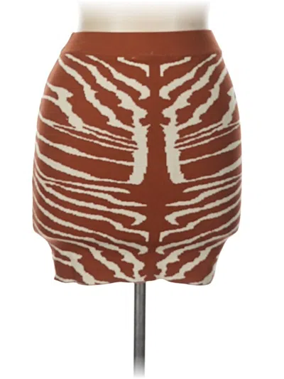 Pre-owned Assorted Brands Casual Skirt In Brown