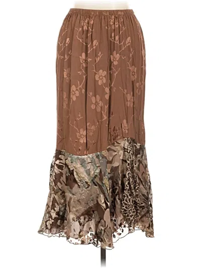 Pre-owned Assorted Brands Casual Skirt In Brown
